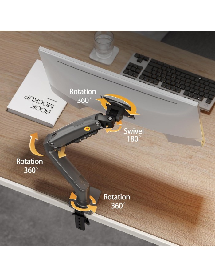 NBMounts F80 Single Arm Gas Desk Monitor Mount (updated version) NBMounts F80 Single Arm Gas Desk Monitor Mount (updated version)