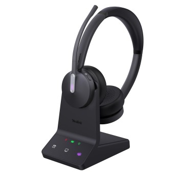 Yealink Headset Wireless Dual-Mode DECT/Bluetooth 3-Mic NC with Basestation WH64 Dual Teams