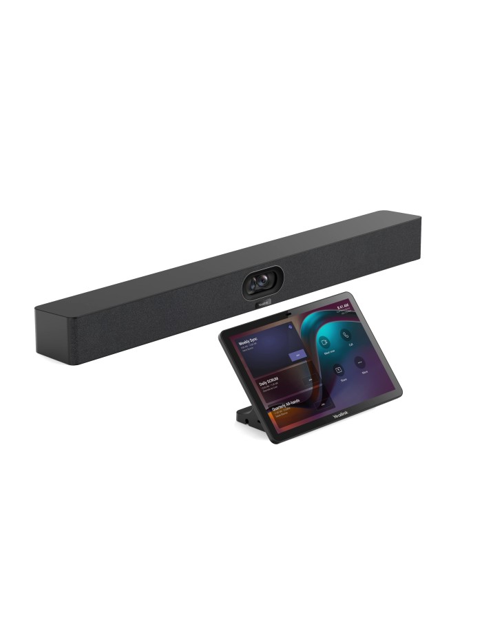 Yealink MeetingBar A40-031 All-In-One Video Bar with Touch Console for Teams/Zoom & BYOD Small/Medium Rooms