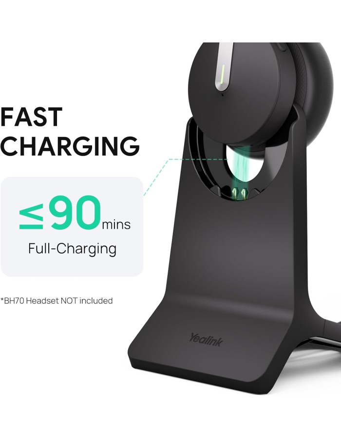 Yealink Headset Charging Stand for BH70/WH64 with USB Connection BHC70