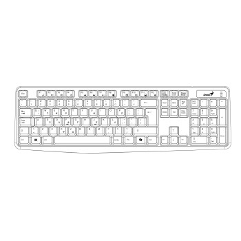 Genius KM-170 Wired Keyboard-Mouse Set Greek
