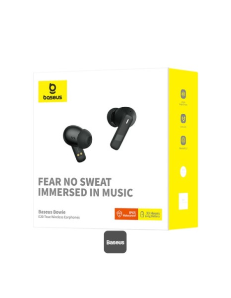 Baseus Headphones In Ear TWS Bowie E20 Black Baseus Headphones In Ear TWS Bowie E20 Black