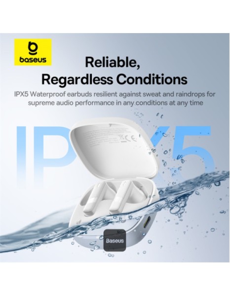 Baseus Headphones In Ear TWS Bowie E20 White Baseus Headphones In Ear TWS Bowie E20 White