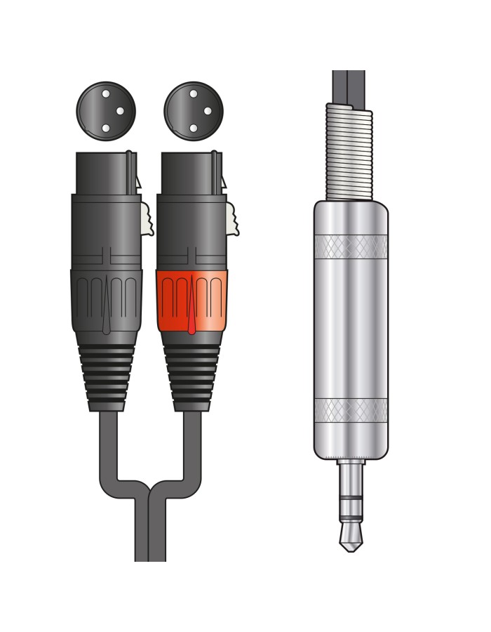 Chord CLASSIC Leads 3.5mm to 2 XLRF Stereo 1.0m 190.136UK Chord CLASSIC Leads 3.5mm to 2 XLRF Stereo 1.0m 190.136UK