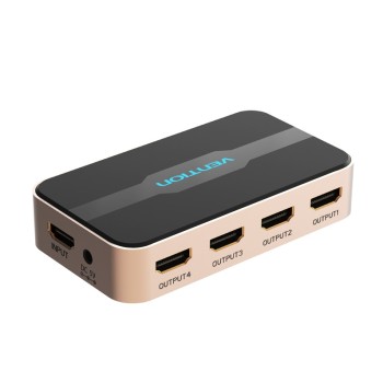 Vention HDMI Splitter 4-Port 4K 1.4 w/UK PSU ACCG0-UK