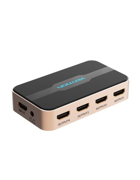 Vention HDMI Splitter 4-Port 4K 1.4 w/UK PSU ACCG0-UK Vention HDMI Splitter 4-Port 4K 1.4 w/UK PSU ACCG0-UK