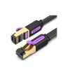 Vention NETWORK Cable CAT7 Flat 20.0m Black ICABQ