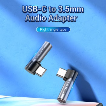 Vention USB-C to 3.5mm Female Right Angle Adaptor BGWH0 Vention USB-C to 3.5mm Female Right Angle Adaptor BGWH0