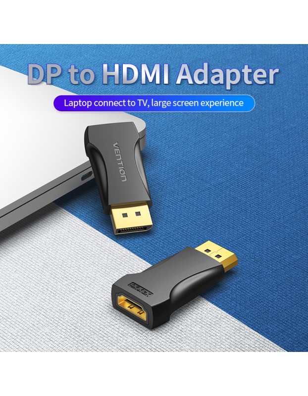 Vention DisplayPort Male to HDMI Female Adaptor 4K HBPB0 Vention DisplayPort Male to HDMI Female Adaptor 4K HBPB0