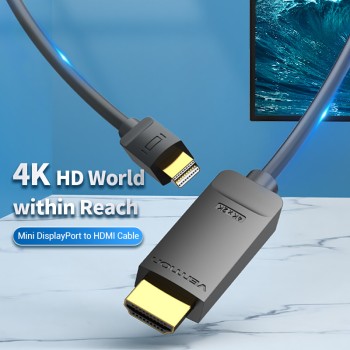 Vention HDMI to Mini DisplayPort Cable 1.5m HAHBG Vention HDMI to Mini DisplayPort Cable 1.5m HAHBG