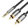 Vention AUDIO 3.5mm to 2RCA M-M Cable Metal 10.0m BCFBL Vention AUDIO 3.5mm to 2RCA M-M Cable Metal 10.0m BCFBL