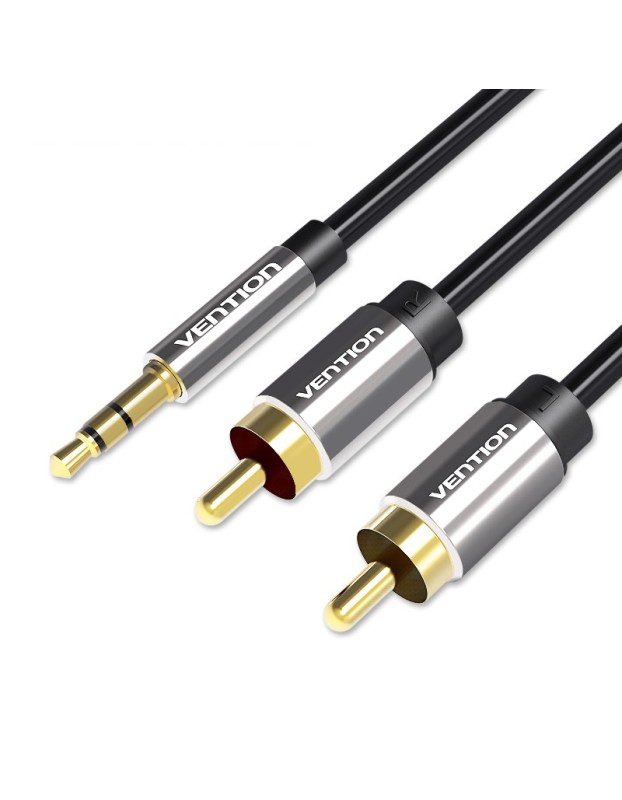 Vention AUDIO 3.5mm to 2RCA M-M Cable Metal 10.0m BCFBL Vention AUDIO 3.5mm to 2RCA M-M Cable Metal 10.0m BCFBL