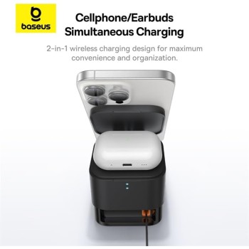 Baseus Charger Desktop Wireless 25W MagPro 2-in-1 Black Baseus Charger Desktop Wireless 25W MagPro 2-in-1 Black