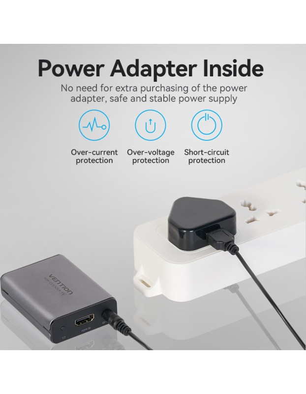 Vention HDMI Extender over Ethernet 50m w/UK PSU AKGH0-UK