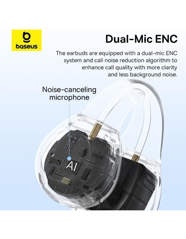Baseus Headphones Open Ear AirGo AS01 Black