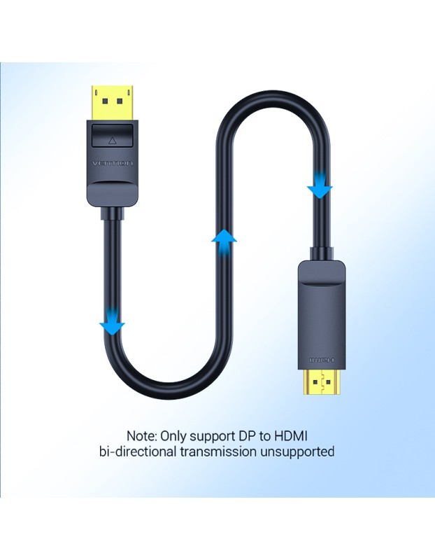 Vention DisplayPort Cable to HDMI 4K30Hz 5.0m HAGBJ Vention DisplayPort Cable to HDMI 4K30Hz 5.0m HAGBJ