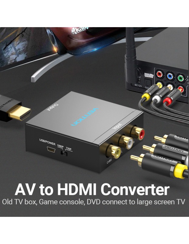 Vention Converter 3RCA to HDMI USB Powered AEFB0