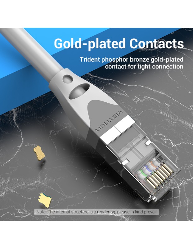 Vention NETWORK Cable CAT6A SFTP 1.0m Grey IBHHF Vention NETWORK Cable CAT6A SFTP 1.0m Grey IBHHF