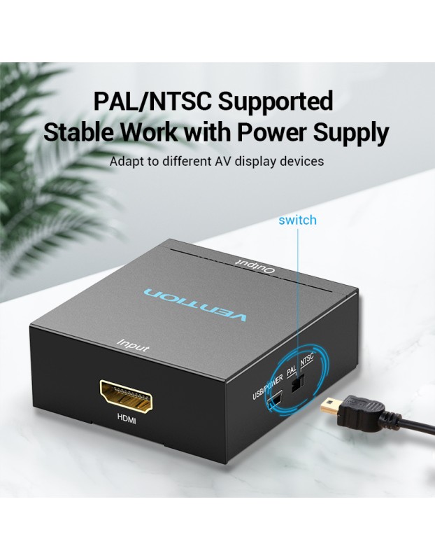 Vention Converter HDMI to 3RCA USB Powered AEEB0