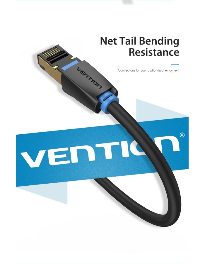 Vention NETWORK Cable CAT8 SFTP 10.0m Black IKABL