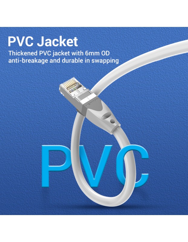 Vention NETWORK Cable CAT6A SFTP 1.0m Grey IBHHF Vention NETWORK Cable CAT6A SFTP 1.0m Grey IBHHF