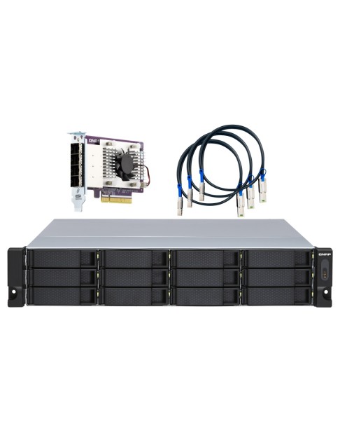 QNAP 12-Bay Rackmount JBOD Storage Enclosure with Redundant PSU TL-R1200S-RP QNAP 12-Bay Rackmount JBOD Storage Enclosure with Redundant PSU TL-R1200S-RP