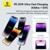 Baseus Cable Lightning to USB-C Gem Series 1.0m 20W Black Baseus Cable Lightning to USB-C Gem Series 1.0m 20W Black