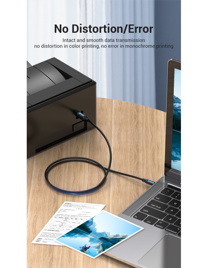 Vention IT Cable USB-C 2.0 to USB-B Male for Printer 2.0m CQUBH