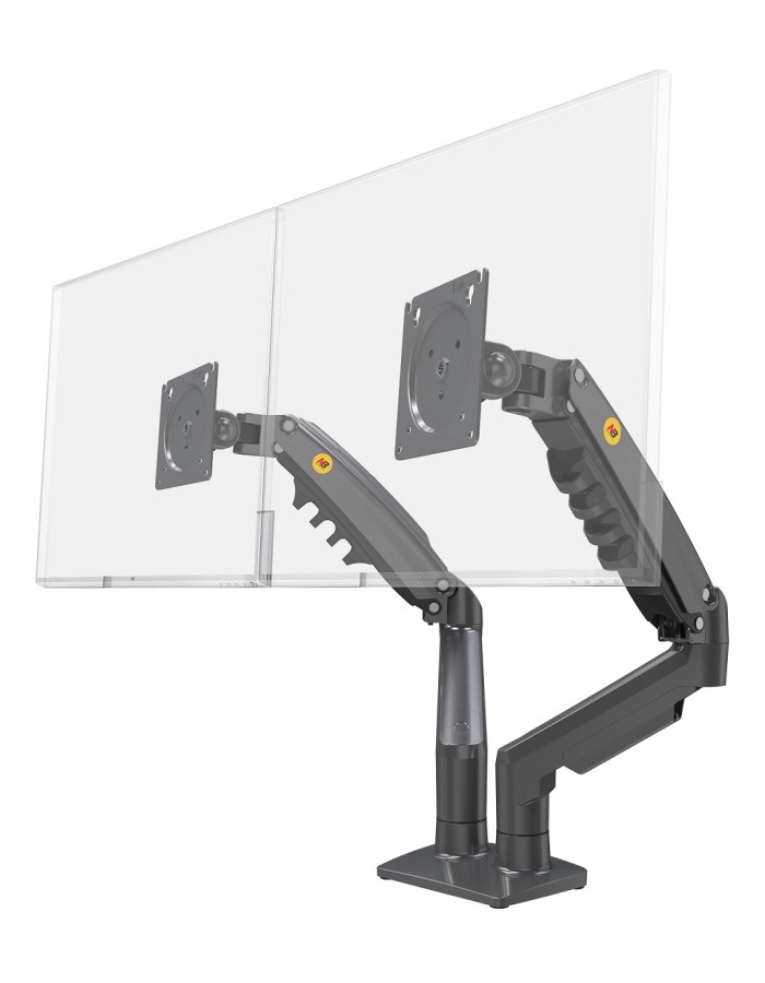 NBMounts F160 Dual Arm Gas Desk Monitor Mount (updated version) NBMounts F160 Dual Arm Gas Desk Monitor Mount (updated version)