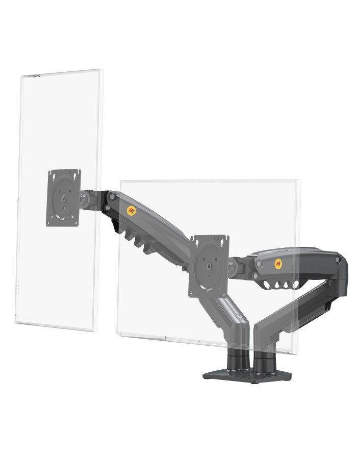 NBMounts F160 Dual Arm Gas Desk Monitor Mount (updated version) NBMounts F160 Dual Arm Gas Desk Monitor Mount (updated version)