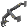 NBMounts G35 Dual Arm Extra Long Gas Monitor Desk Mount NBMounts G35 Dual Arm Extra Long Gas Monitor Desk Mount