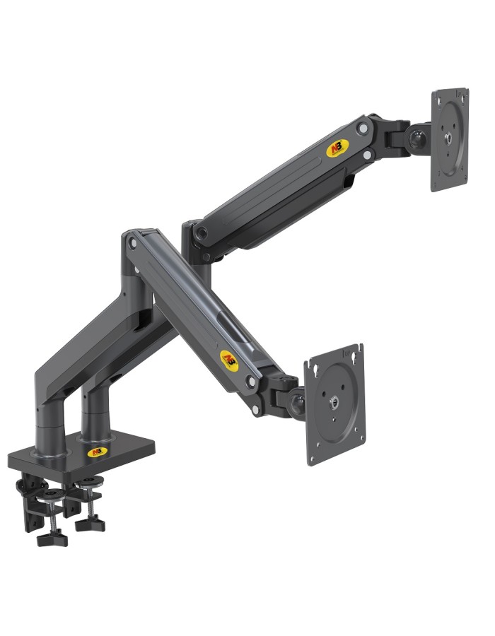 NBMounts G35 Dual Arm Extra Long Gas Monitor Desk Mount NBMounts G35 Dual Arm Extra Long Gas Monitor Desk Mount