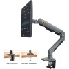 NBMounts G60 Single Arm Heavy Duty Desk Monitor Mount