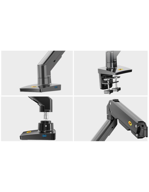 NBMounts G60 Single Arm Heavy Duty Desk Monitor Mount