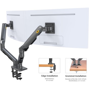 NBMounts G65 Dual Arm Heavy Duty Gas Desk Monitor Mount