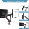 NBMounts G65 Dual Arm Heavy Duty Gas Desk Monitor Mount NBMounts G65 Dual Arm Heavy Duty Gas Desk Monitor Mount