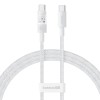 Baseus Cable USB-C to USB-C Gem Series 100W 1.0m White Baseus Cable USB-C to USB-C Gem Series 100W 1.0m White