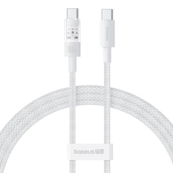 Baseus Cable USB-C to USB-C Gem Series 100W 2.0m White