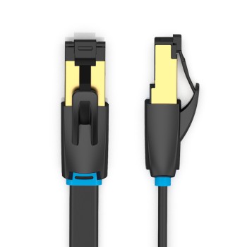 Vention NETWORK Cable CAT8 SFTP Flat 5.0m Black IKCBJ Vention NETWORK Cable CAT8 SFTP Flat 5.0m Black IKCBJ