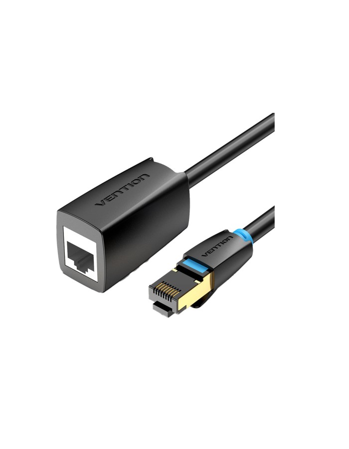 Vention NETWORK Cable CAT8 SFTP M-F Extension 1.5m Black IKHBG