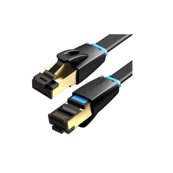 Vention NETWORK Cable CAT8 SFTP Flat 3.0m Black IKCBI