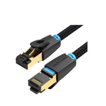 Vention NETWORK Cable CAT8 SFTP Braided 5.0m Black IKGBJ