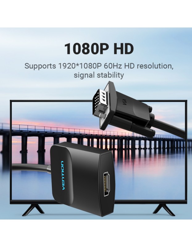 Vention Converter VGA+Audio to HDMI & USB Power 0.5m ACNBD Vention Converter VGA+Audio to HDMI & USB Power 0.5m ACNBD
