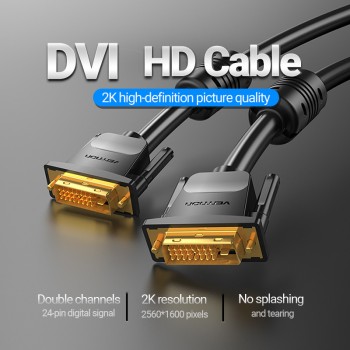Vention DVI 24+1 Male to Male Cable 3.0m EAABI Vention DVI 24+1 Male to Male Cable 3.0m EAABI