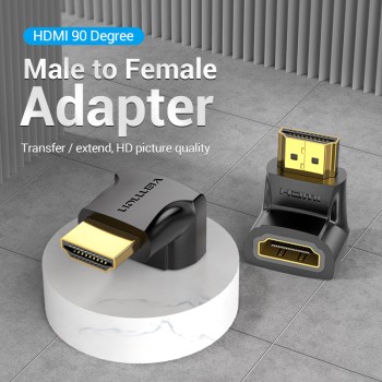 Vention HDMI Right Angle Adaptor Male to Female 90 Degree 4K60Hz AIOB0 Vention HDMI Right Angle Adaptor Male to Female 90 Degree 4K60Hz AIOB0