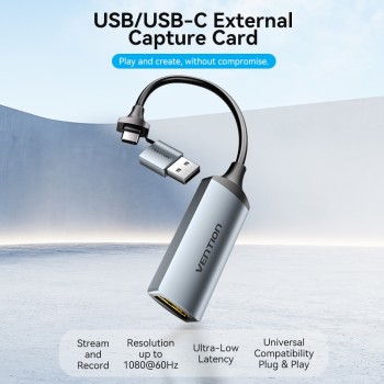 Vention Converter USB-C to HDMI Video Capture Card ACWHA Vention Converter USB-C to HDMI Video Capture Card ACWHA