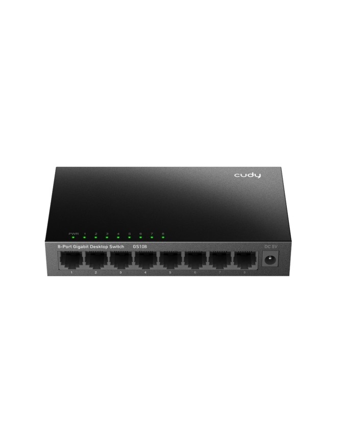 Cudy Switch Gigabit Ethernet 8-Ports Desktop Metal GS108 Cudy Switch Gigabit Ethernet 8-Ports Desktop Metal GS108