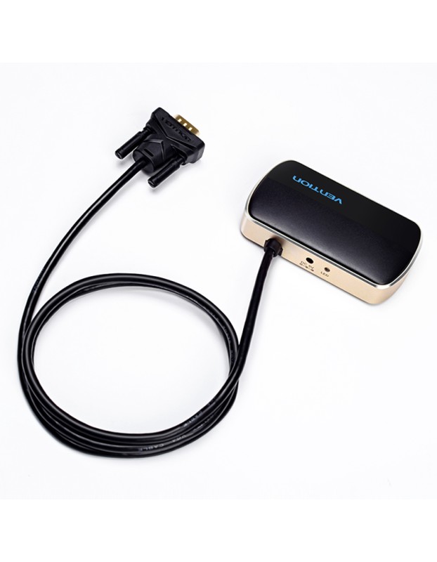 Vention VGA Splitter 2-Port with Power & VGA Cable 1.0m DBABF Vention VGA Splitter 2-Port with Power & VGA Cable 1.0m DBABF