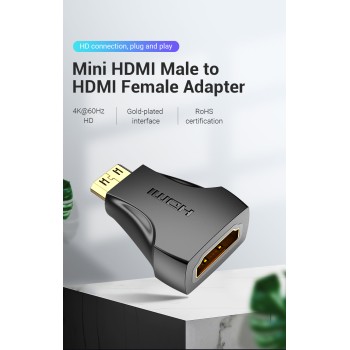 Vention HDMI Adaptor Female to Mini HDMI Male AISB0 Vention HDMI Adaptor Female to Mini HDMI Male AISB0