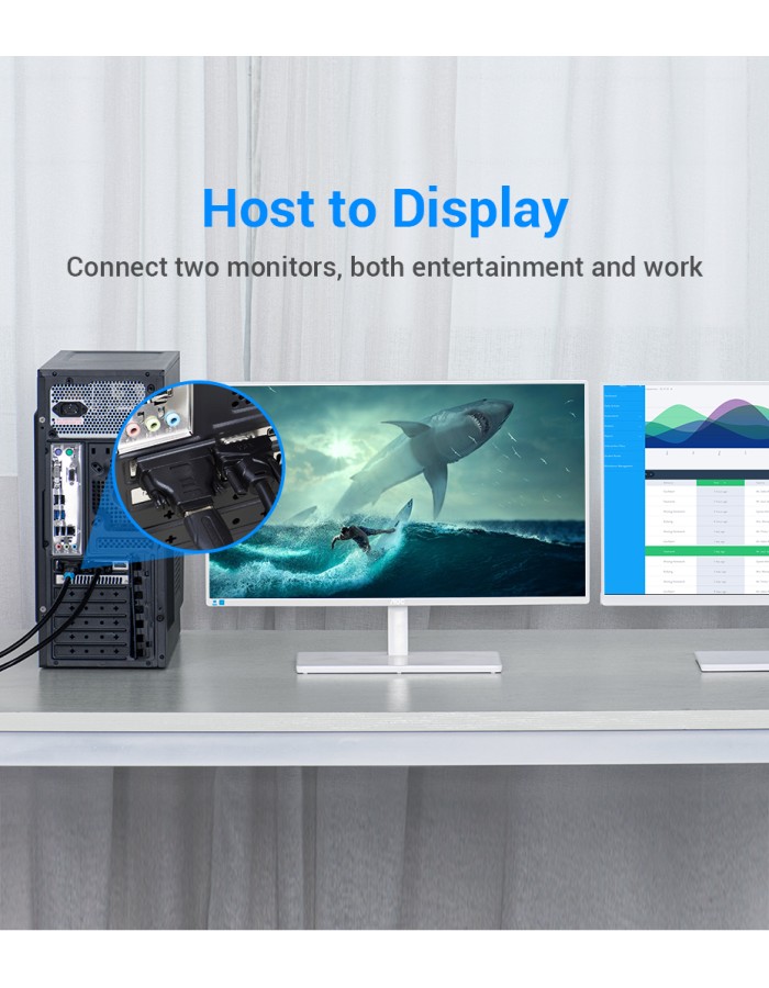 Vention HDMI Female to DVI 24+1 Male Adaptor (Dual Direction) ECDB0 Vention HDMI Female to DVI 24+1 Male Adaptor (Dual Direction) ECDB0